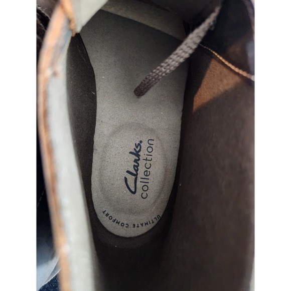 Clarks bushacre 2 beeswax mens brown leather boots size 7m - Picture 7 of 10